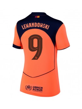 Billige Barcelona Robert Lewandowski #9 Tredjedrakt Dame 2025-26 Kortermet